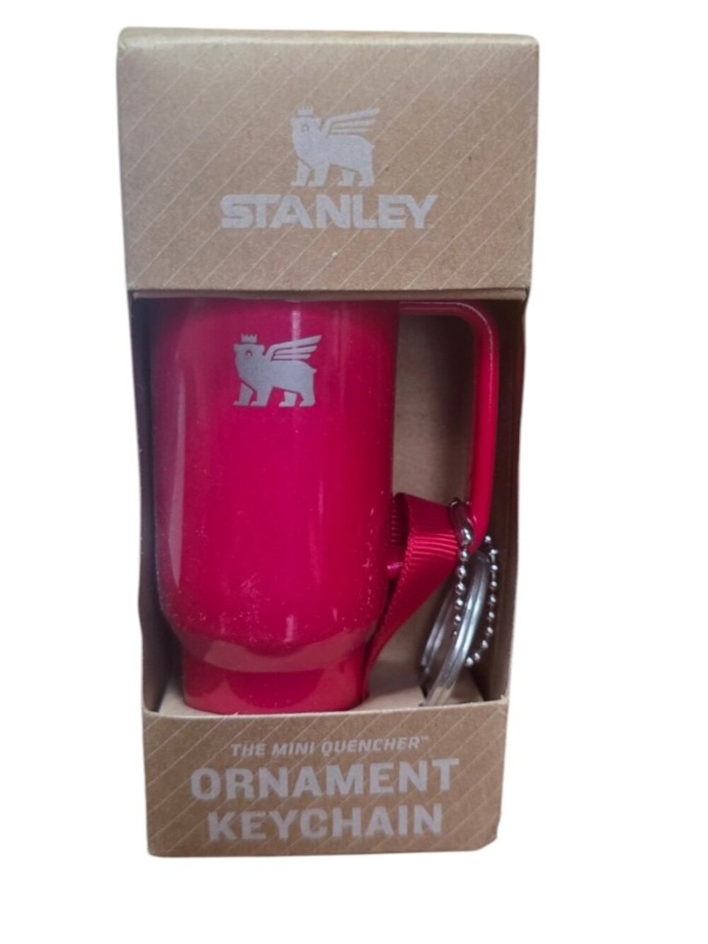 NEW Stanley ~ 2024 Holiday Mini Quencher Ornament Keychain ~ Red Delicious